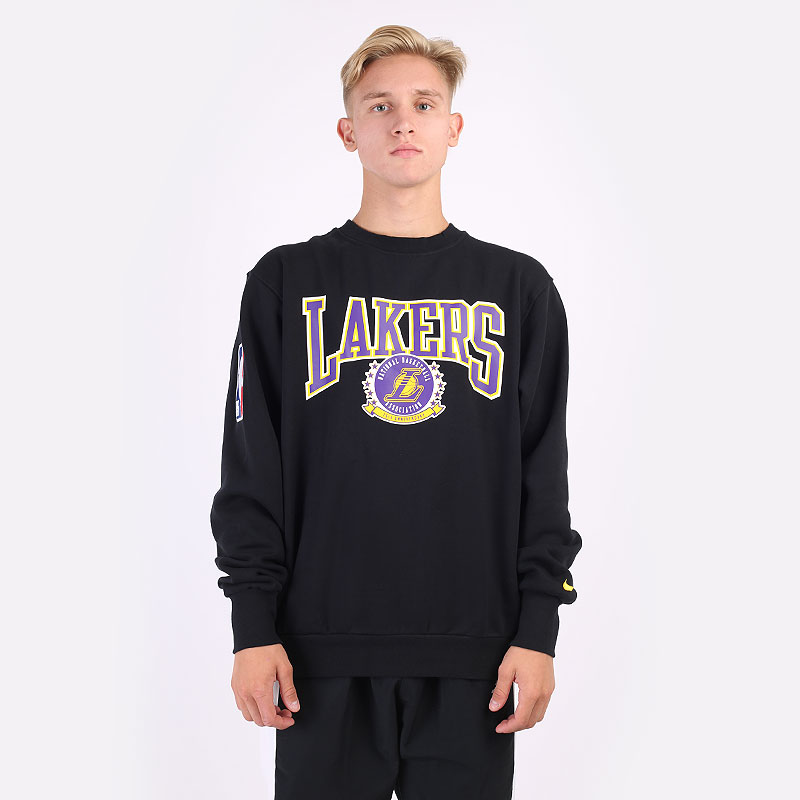 мужская черная толстовка Nike Lakers Crew DJ2801-010 - цена, описание, фото 3